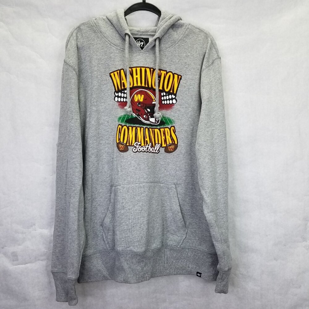 '47 Washington Commanders Hoodie Men's XL Gray Sweatshirt NFL Football Unisex